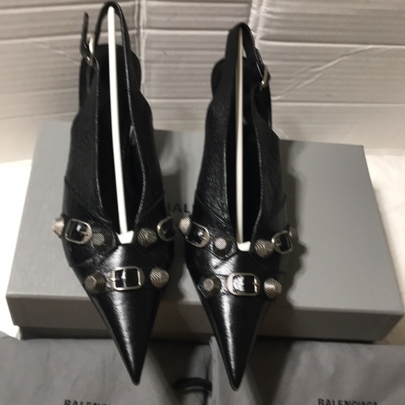 Balenciaga cagole sling back pointy toe heels. Made in Italy. NWT. - Picture 9 of 12
